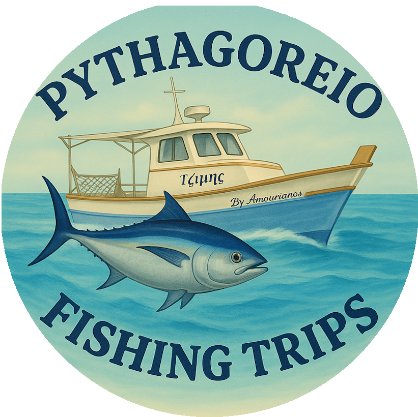Pythagoreio fishing trips by Amourianos Logo